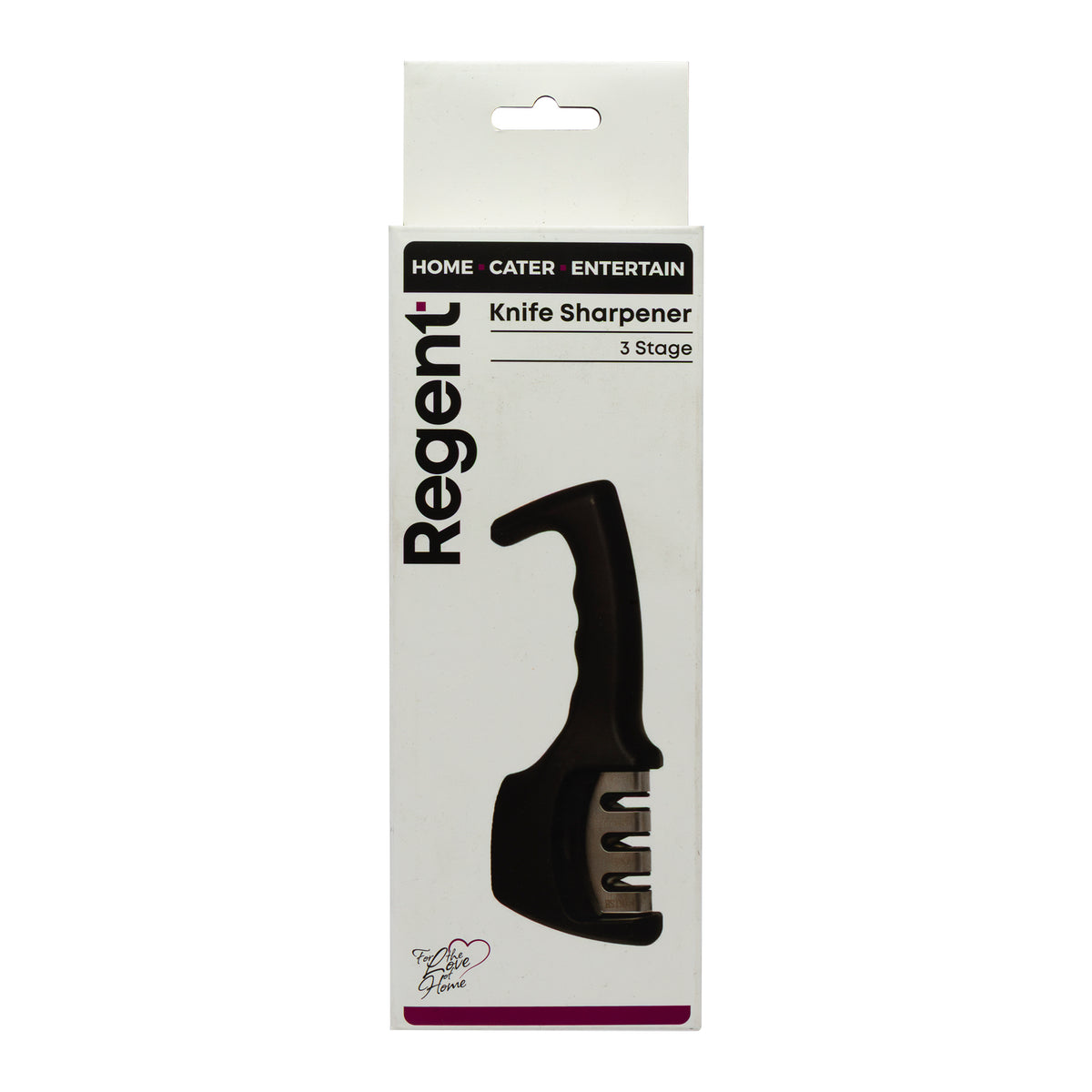 REGENT KITCHEN KNIFE SHARPENER 3 STAGE, 200X75MM