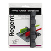 REGENT KITCHEN MULTI UNTENSIL 4 SLOT SILICONE SPOON REST, 140X136MM