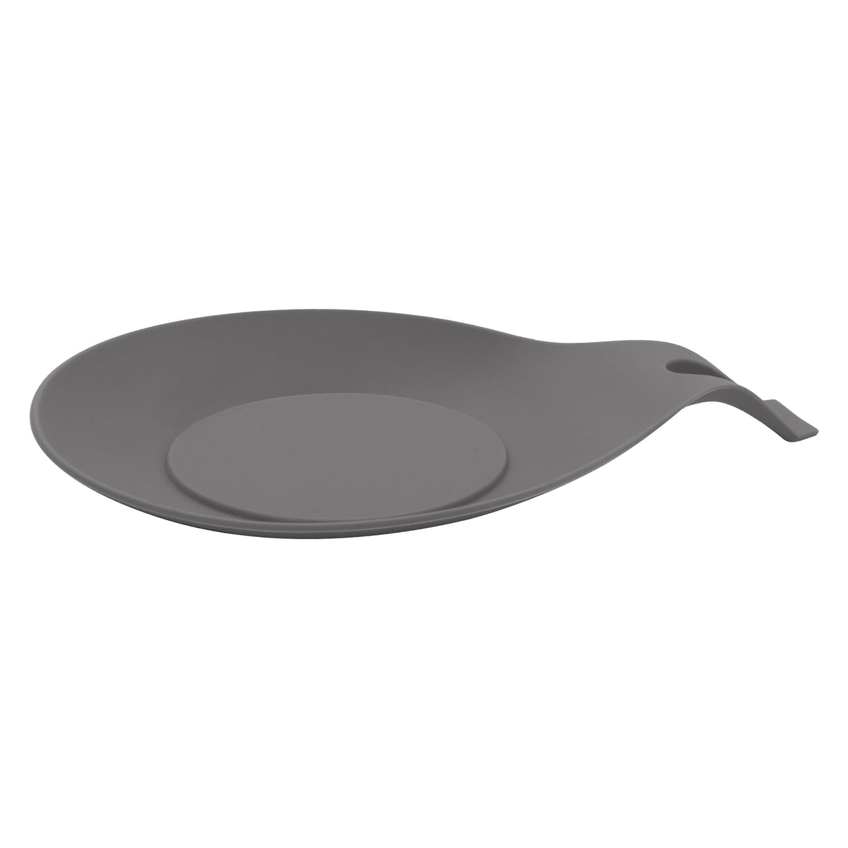 REGENT KITCHEN GREY SILICONE SPOON REST, 200MM
