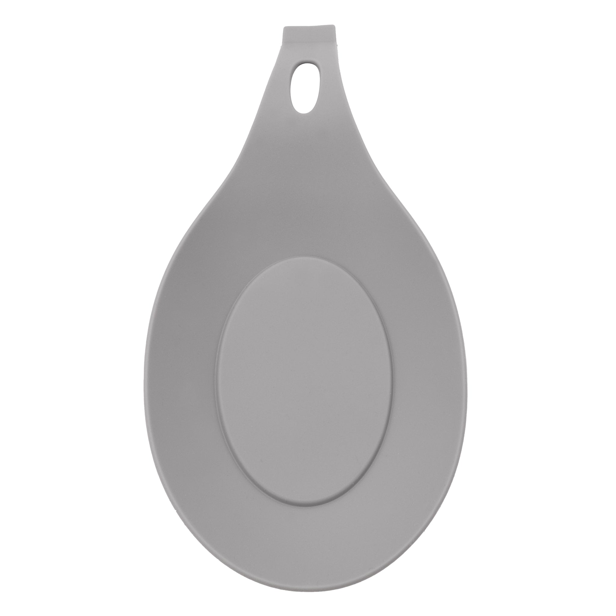 REGENT KITCHEN GREY SILICONE SPOON REST, 200MM