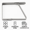 REGENT KITCHEN TABLE CLOTH CLIPS STAINLESS STEEL 4PK
