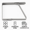 REGENT KITCHEN TABLE CLOTH CLIPS STAINLESS STEEL 4PK