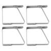 REGENT KITCHEN TABLE CLOTH CLIPS STAINLESS STEEL 4 PIECE SET