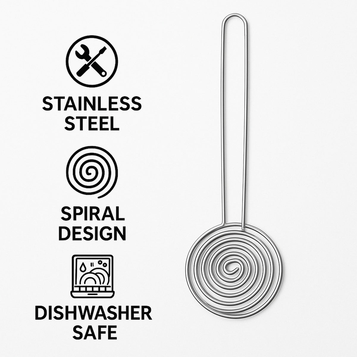REGENT KITCHEN EGG YOLK SPIRAL SEPARATOR STAINLESS STEEL, 215MM