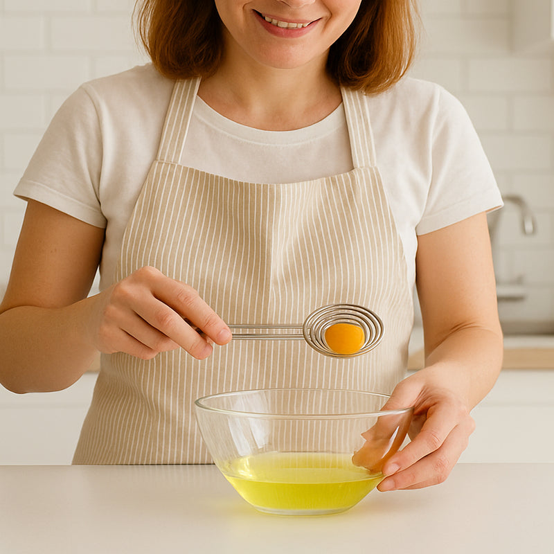 REGENT KITCHEN EGG YOLK SPIRAL SEPARATOR STAINLESS STEEL, 215MM