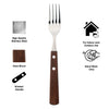 REGENT KITCHEN FORKS WITH WOODEN HANDLES 4PK, 209MM