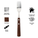 REGENT KITCHEN FORKS WITH WOODEN HANDLES 4CE SET, 209MM