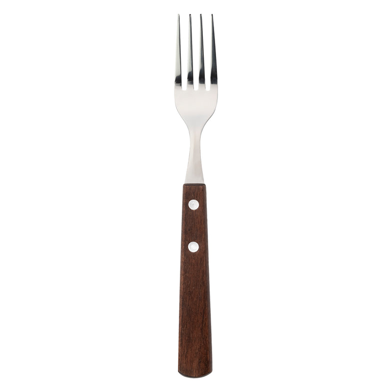 REGENT KITCHEN FORKS WITH WOODEN HANDLES 4CE SET, 209MM