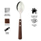 REGENT KITCHEN TABLE SPOONS WITH WOODEN HANDLES 4PCE SET, 205MM