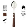 REGENT KITCHEN TABLE SPOONS WITH WOODEN HANDLES 4PCE SET, 205MM