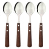 REGENT KITCHEN SPOONS WITH WOODEN HANDLES 4PK, 205MM