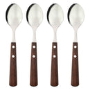 REGENT KITCHEN TABLE SPOONS WITH WOODEN HANDLES 4PCE SET, (205X42X10MM)