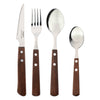 REGENT KITCHEN TABLE SPOONS WITH WOODEN HANDLES 4PCE SET, (205X42X10MM)