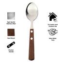 REGENT KITCHEN TEASPOONS WITH WOODEN HANDLES 4PCE SET, 162MM