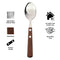 REGENT KITCHEN TEASPOONS WITH WOODEN HANDLES 4PCE SET, 162MM