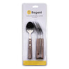 REGENT KITCHEN TEASPOONS WITH WOODEN HANDLES 4PK, 162MM