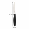 REGENT KITCHEN PARING KNIVES WITH BLACK HANDLES 3 PIECE SET, 207MM
