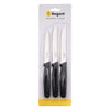 REGENT KITCHEN PARING KNIVES WITH BLACK HANDLES 3PCS SET, 207MM