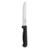 REGENT KITCHEN STEAK KNIVES WITH ROUND TIPS AND BLACK HANDLES 6PK, 213MM