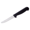 REGENT KITCHEN STEAK KNIVES WITH ROUND TIPS AND BLACK HANDLES 6PK, 213MM