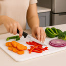 REGENT KITCHEN STEAK KNIVES WITH POINTED TIPS AND BLACK HANDLES 6PK, 210MM