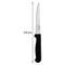 REGENT KITCHEN STEAK KNIVES WITH POINTED TIPS AND BLACK HANDLES 6 PACK, 210MM