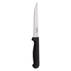 REGENT KITCHEN STEAK KNIVES WITH POINTED TIPS AND BLACK HANDLES 6 PACK, 210MM