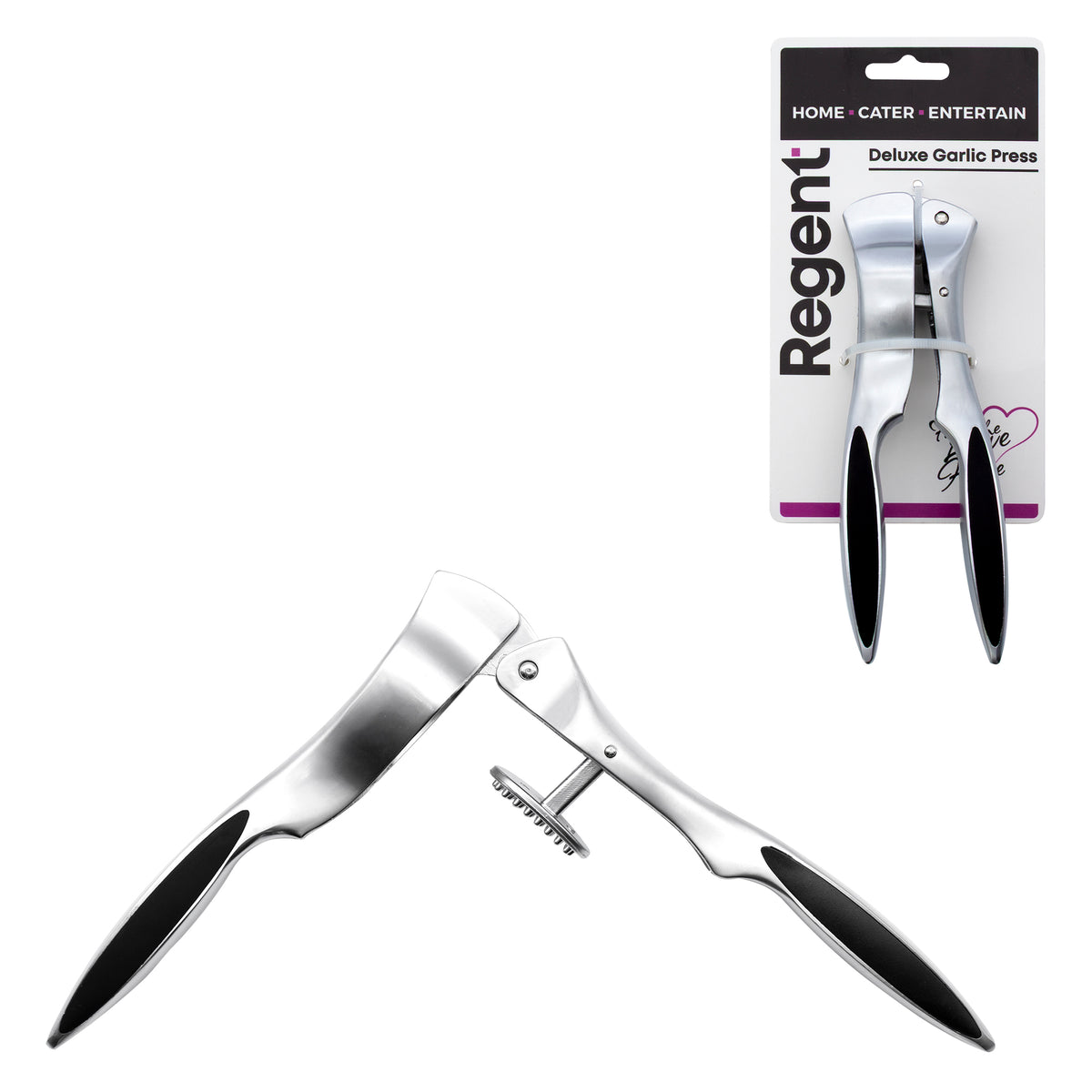 REGENT KITCHEN DELUXE GARLIC PRESS, 170MM