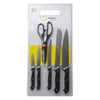 REGENT KITCHEN KNIVES (5), SCISSOR & CUTTING BOARD 7 PIECE SET