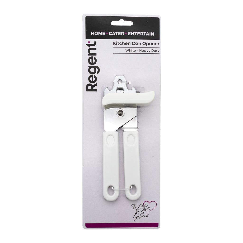 REGENT KITCHEN CAN OPENER WHITE HEAVY DUTY, 180MM