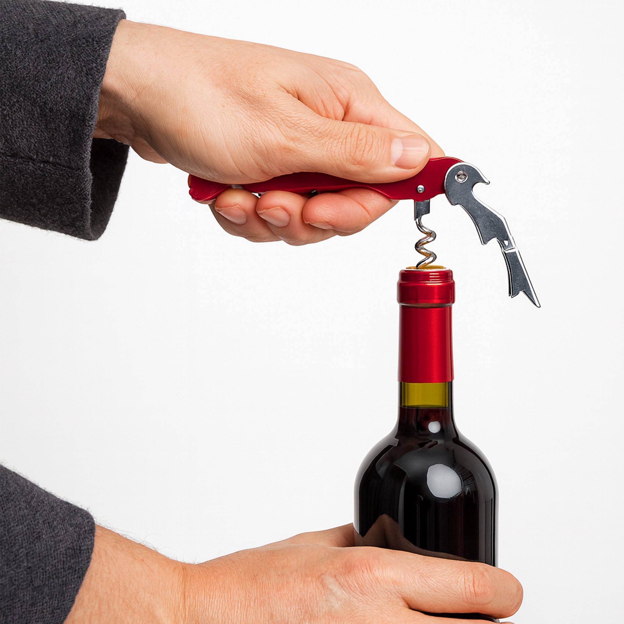REGENT KITCHEN WAITERS FRIEND BOTTLE OPENER RED, 110MM