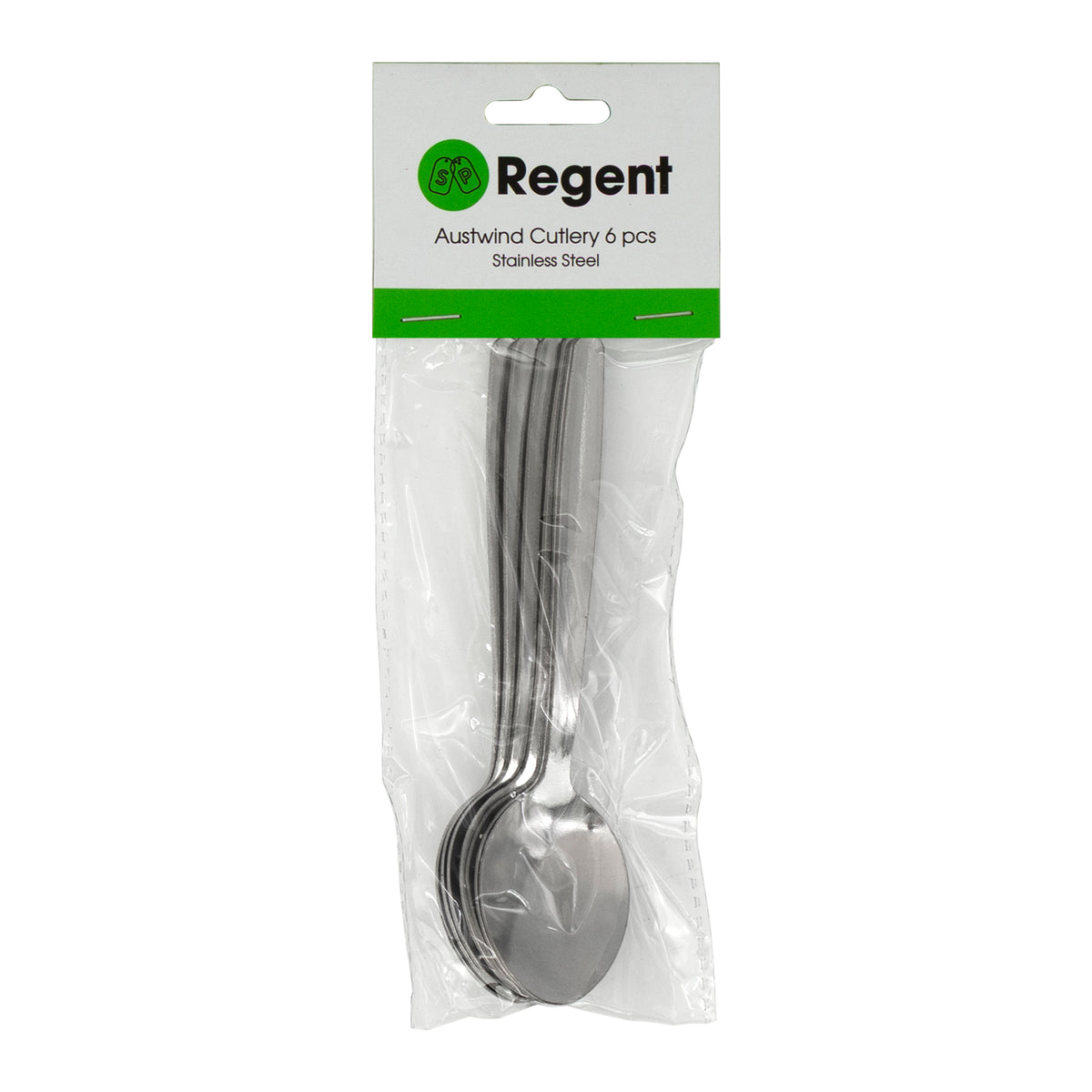 REGENT CUTLERY AUSTWIND (ELOFF) TEASPOON ST STEEL, 6PK