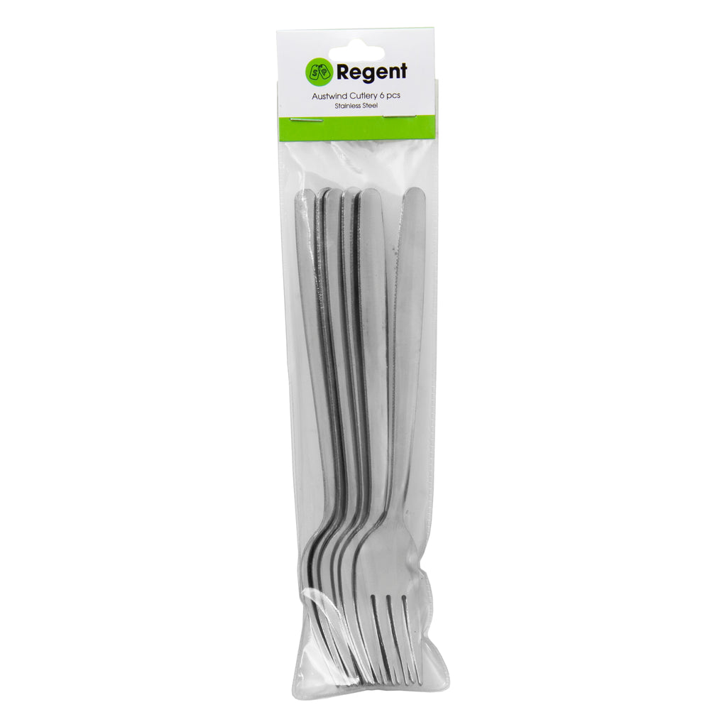 REGENT CUTLERY AUSTWIND (ELOFF) TABLE FORK ST STEEL. 6PK