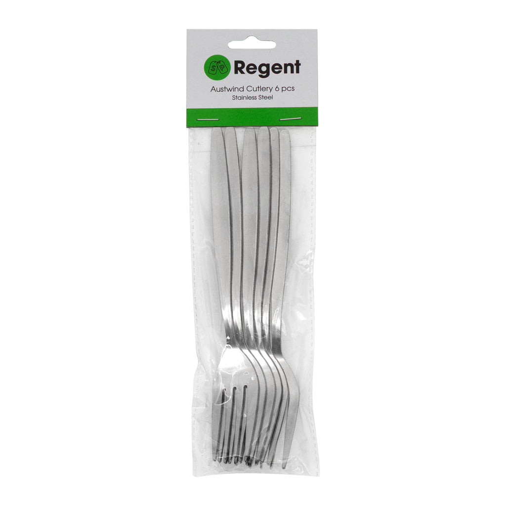 REGENT CUTLERY AUSTWIND (ELOFF) TABLE FORK ST STEEL. 6PK
