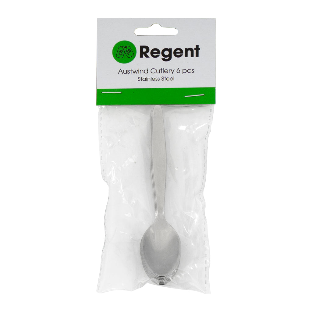 REGENT CUTLERY AUSTWIND (ELOFF) COFFEE SPOON ST STEEL, 6PK