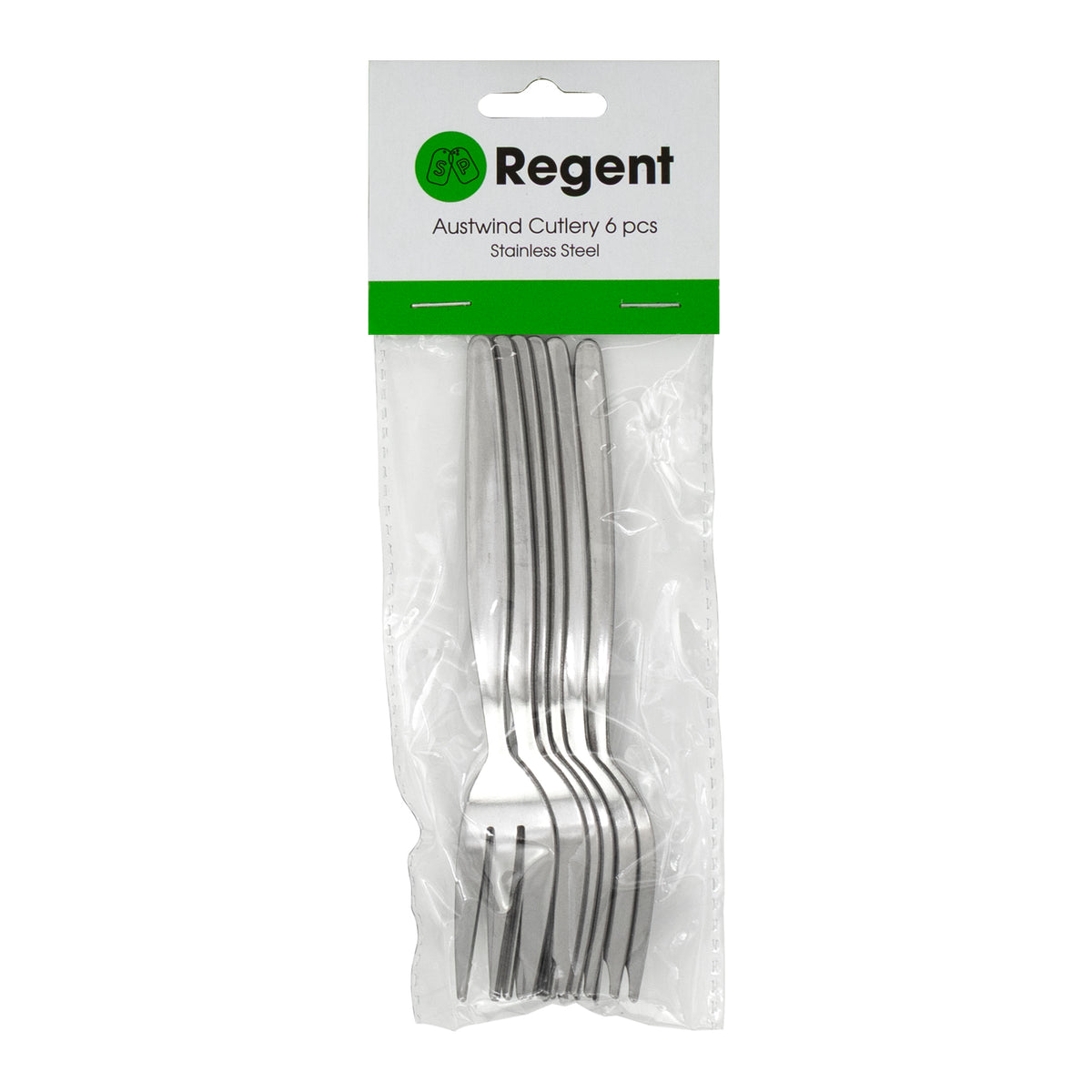 REGENT CUTLERY AUSTWIND (ELOFF) CAKE FORK ST STEEL, 6PK