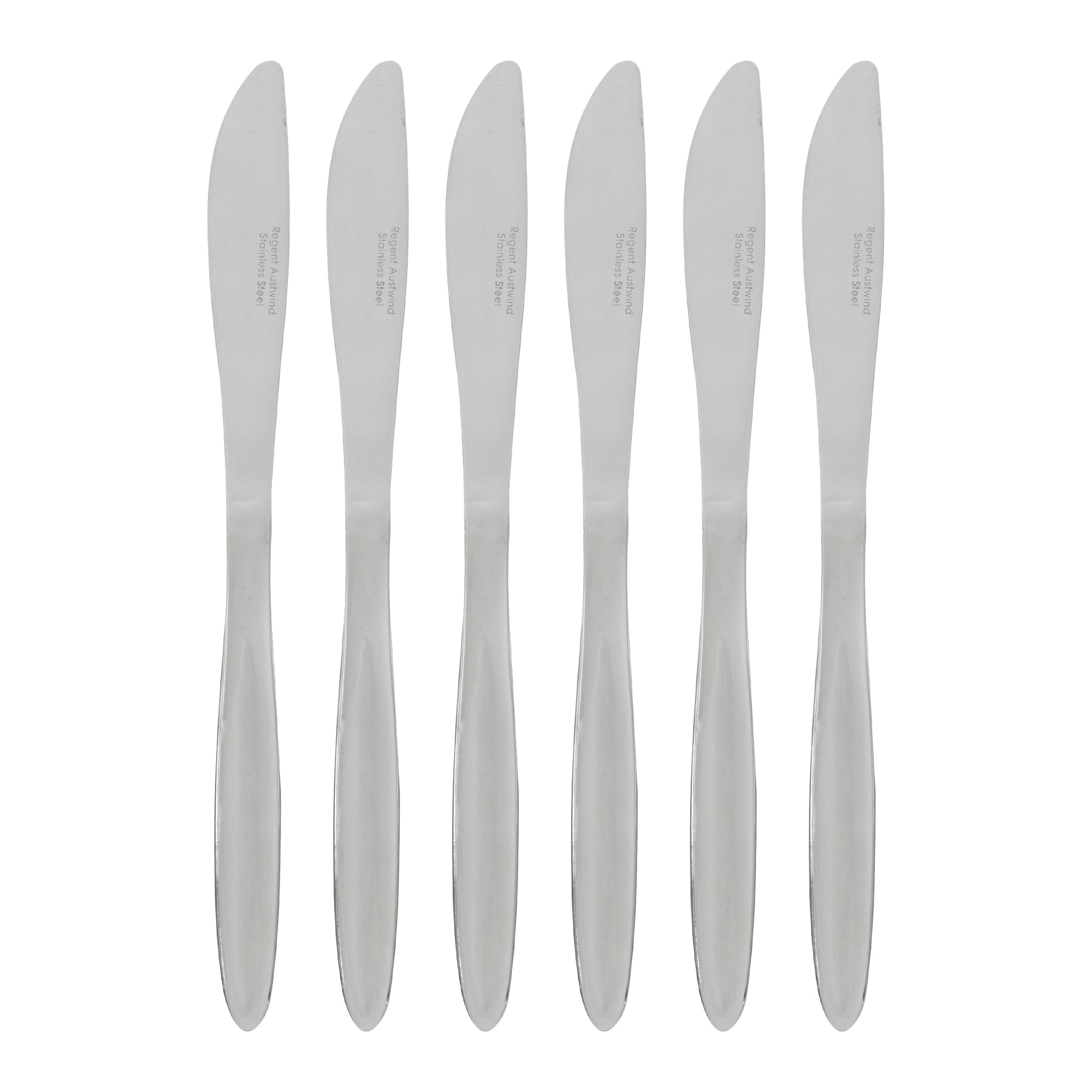 REGENT CUTLERY AUSTWIND (ELOFF) TABLE KNIFE ST STEEL 6PK