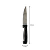 REGENT KITCHEN JUMBO STEAK KNIVES WITH BLACK PP HANDLES 4PK, 240MM