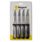 REGENT KITCHEN JUMBO STEAK KNIFE WITH BLACK PP HANDLE 4 PCE SET, (30X15X240MM)