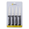 REGENT KITCHEN JUMBO STEAK KNIVES WITH BLACK PP HANDLES 4PK, 240MM