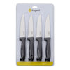 REGENT KITCHEN JUMBO STEAK KNIFE WITH BLACK PP HANDLE 4PK, 240MM
