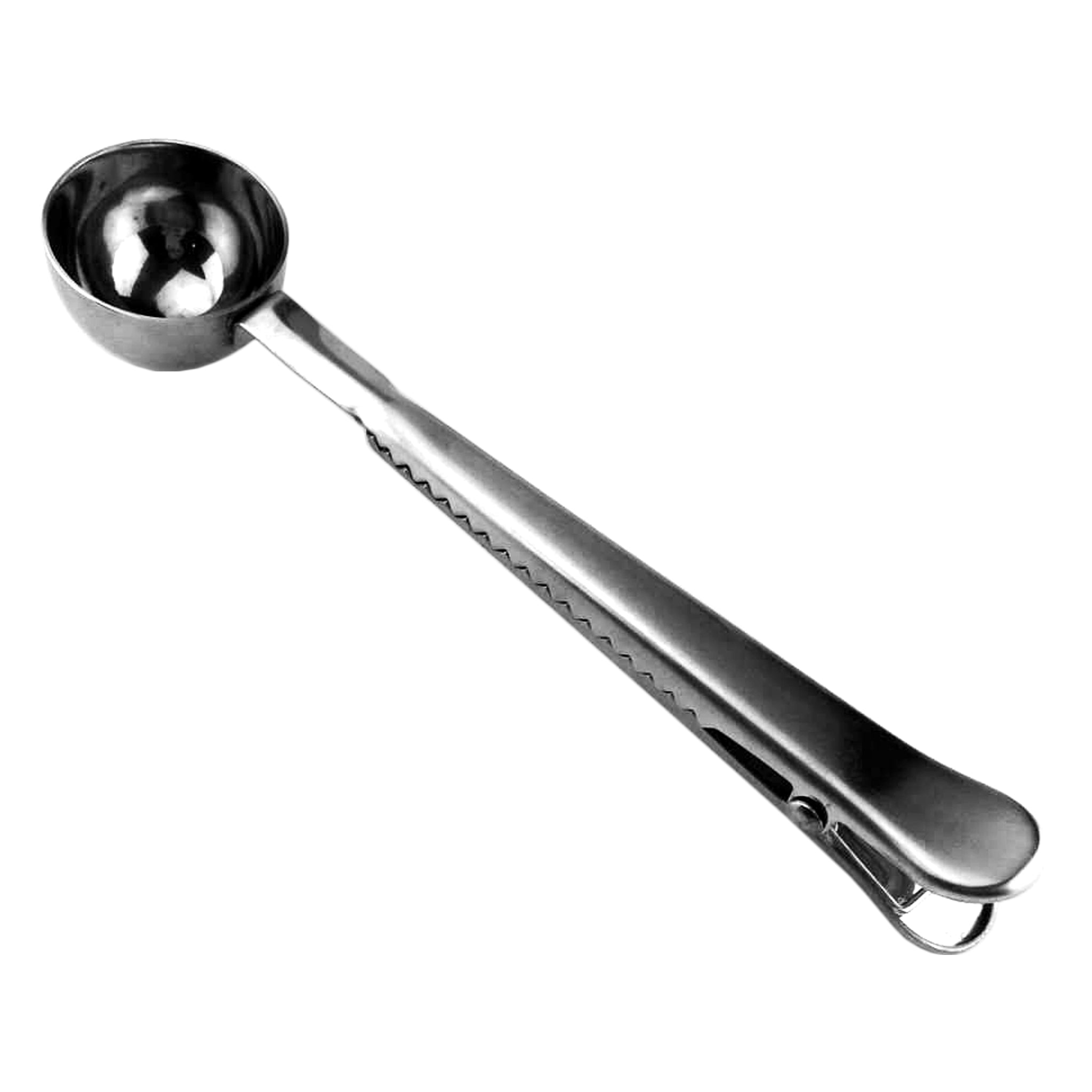 REGENT COFFEE MEASURE SPOON 19GR. STAINLESS STEEL WITH CLIP