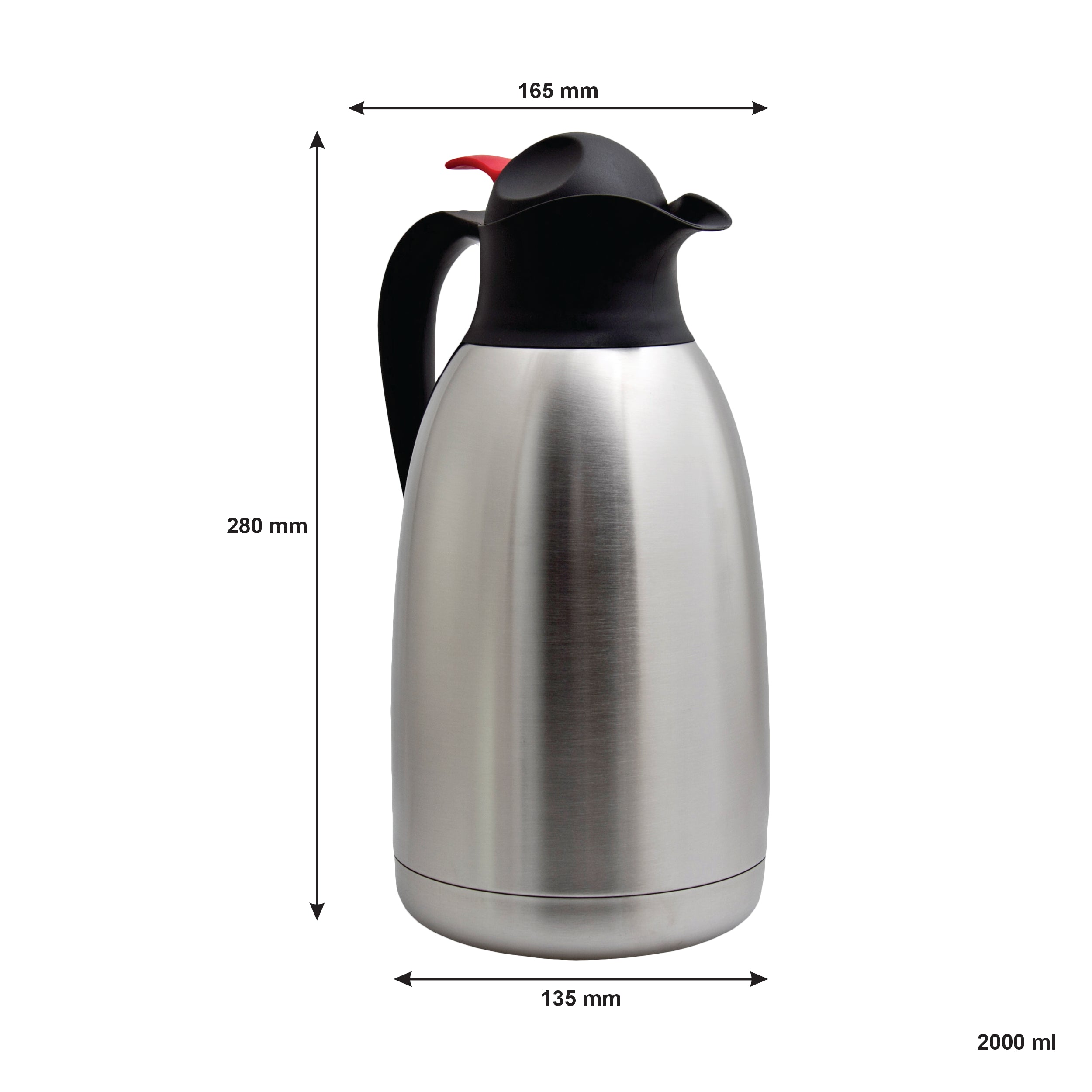 REGENT VACUUM JUG DOUBLE WALLED ST STEEL, 2L