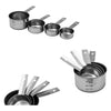 REGENT BAKEWARE DELUXE MEASURING CUP ST STEEL 4PC SET, 60/80/125/250ML