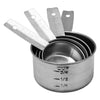 REGENT BAKEWARE DELUXE MEASURING CUP ST STEEL 4PC SET, 60/80/125/250ML