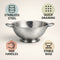 REGENT KITCHEN COLANDER STAINLESS STEEL, 4.7LT - 295MM DIA