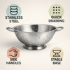 REGENT KITCHEN COLANDER STAINLESS STEEL, 4.7LT - 295MM DIA