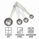 REGENT BAKEWARE DELUXE MEASURING SPOONS ST STEEL 4PCS SET, 1/4TSP-1TBSP