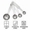 REGENT BAKEWARE DELUXE MEASURING SPOONS ST STEEL 4PCS SET, 1/4TSP-1TBSP