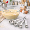 REGENT BAKEWARE DELUXE MEASURING SPOONS ST STEEL 4PK SET, 1/4TSP-1TBSP